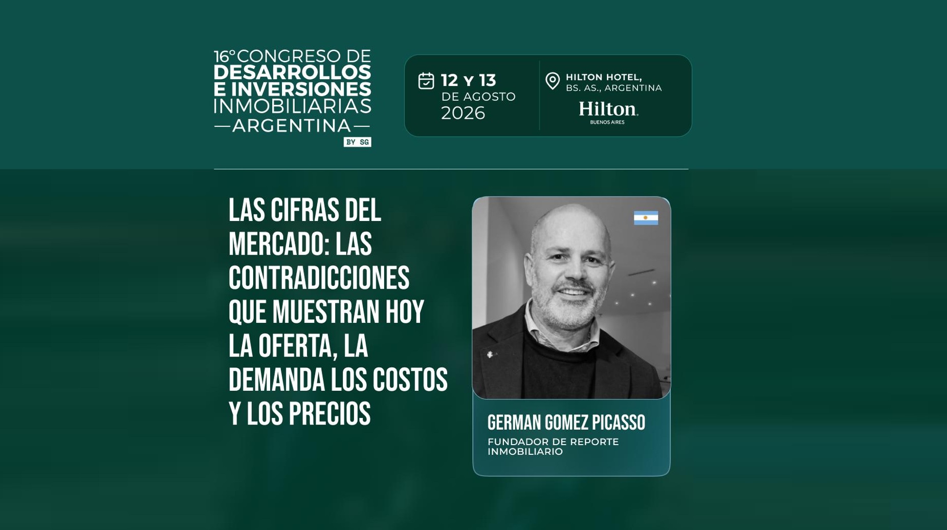 Conferencia de Germán Gómez Picasso en la Expo Real Estate 2026